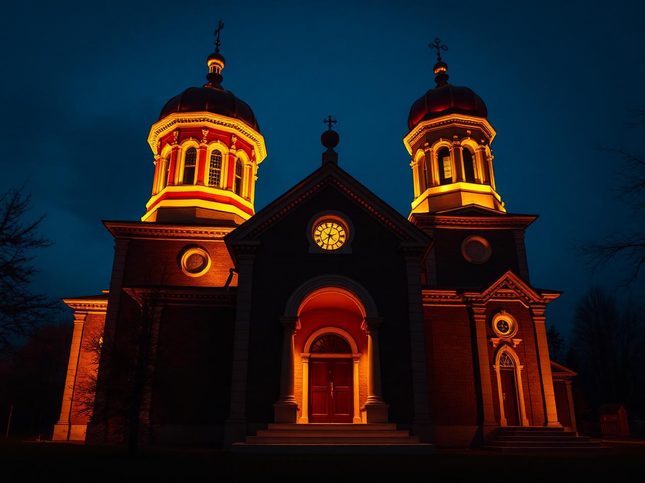 Iluminare arhitecturală pentru biserici
