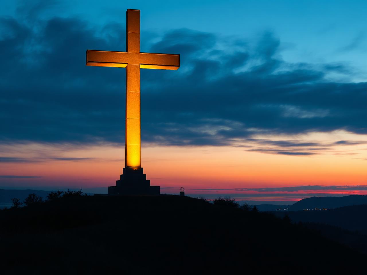 Conturarea "Crucii Neamului" și a monumentelor comunitare